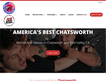 Tablet Screenshot of chatsworthkarate.com